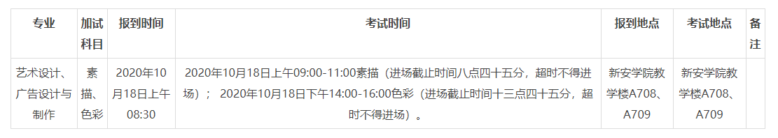 轉(zhuǎn) 2020年成人高考廣東新安職業(yè)技術(shù)學(xué)院藝術(shù)類(lèi)專(zhuān)業(yè)術(shù)科加試的通知